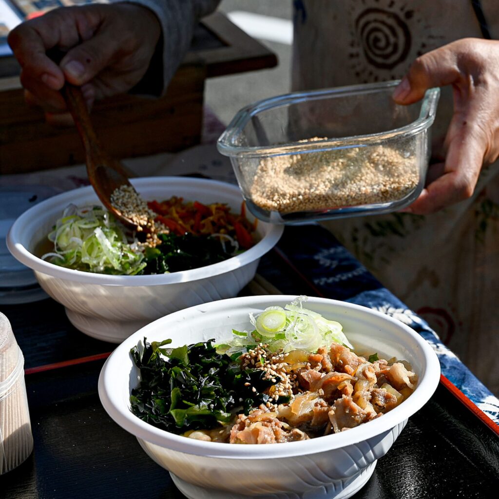 うどんやくらさんの出来立てのうどん